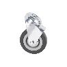 RUEDA GOMA/GRIS PASANTE Ø75X22MM   CAJA 2 UNID.