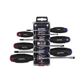 DISPLAY DESTORNILLADORES PLANO-PHILLIPS 6 PCS.