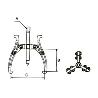 EXTRACTOR 3 GARRAS ARTICULADAS 6 25-160