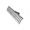 RASTRILLO 12 PUAS FORJADO 375X100MM