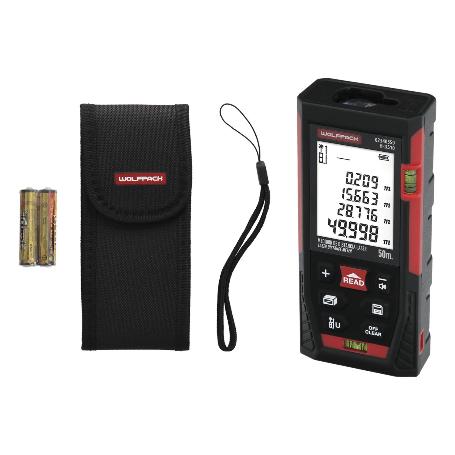 MEDIDOR LASER 10 FUNCIONES 50M FUNCIONA CON 2 PILAS AAA (NO INCLUIDO)