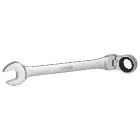 LLAVE COMBINADA ARTICULADA 180º DE CARRACA 9MM