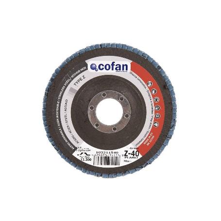 DISCO LAMINADO PROFESIONAL PLANO 125 MM. G-60 ZIRCONIO