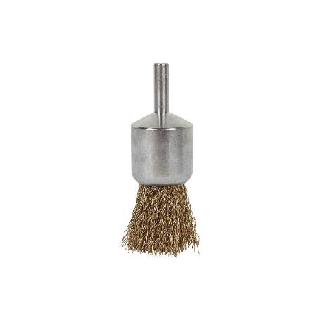 CEPILLO BROCHA ONDULADO 6XØ15 A.LATONADO 0.3MM