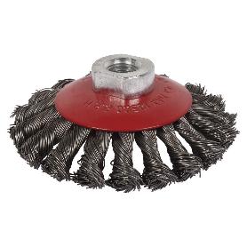 CEPILLO OBLICUO TRENZADO M14 Ø100 ACERO 0.5MM