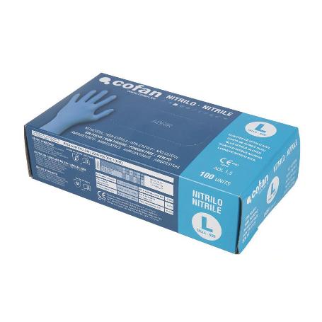 CAJA 100 UNDS. GUANTES DE NITRILO T- L
