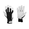 BLÍSTER DE GUANTE DE PIEL VACUNO, DORSO DE TELA Y VELCRO  TALLA 9  VENTA UNITARIA