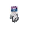 GUANTE 100% POLIEST. IMPREG. NITRILO GRIS T-7   CAJA 12 UNID.