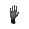 GUANTE 100%  POLIEST.IMPREG. PU NEGRO T-10   CAJA 12 UNID.