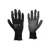 GUANTE 100% POLIEST. IMPREG. PU NEGRO T-11   CAJA 12 UNID.