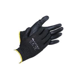 BLISTER G. 100% POLIEST. IMPREG. PU NEGRO T-11   CAJA 12 UNID.