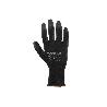 GUANTE 100%  POLIEST.IMPREG. PU NEGRO T-7   CAJA 12 UNID.