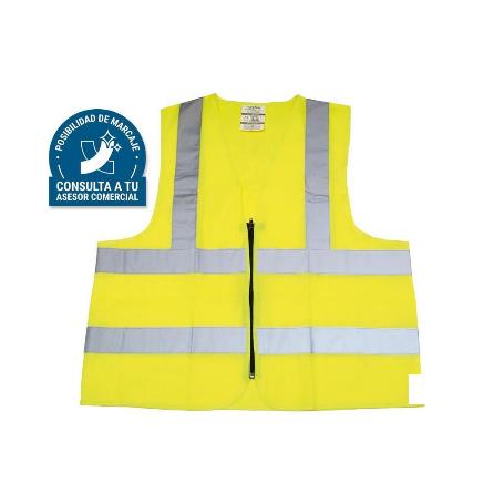 CHALECO AMARILLO CON CREMALLERA T-L