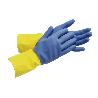 GUANTE BICOLOR LATEX REFORZADO T 10   CAJA 12 UNID.
