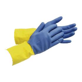 GUANTE BICOLOR LATEX REFORZADO T 8 VENTA UNITARIA