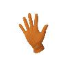 CAJA 100 UDS. GUANTES DE NITRILO NARANJA DIAMANTADO 8,5 G TALLA L