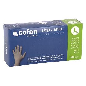 CAJA 100 UDS. GUANTE LATEX SIN POLVO T - S