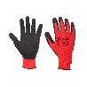 GUANTE IMPREGNADO SANDY COATED ROJO/NEGRO TALLA 6 VENTA UNITARIA