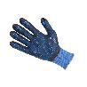 GUANTE IMPREGNADO CON PUNTOS AZULES DE NITRILO TALLA 10   CAJA 12 UNID.
