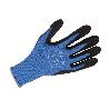 GUANTE IMPREGNADO CON PUNTOS AZULES DE NITRILO TALLA 11   CAJA 12 UNID.