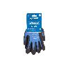 GUANTE IMPREGNADO CON PUNTOS AZULES DE NITRILO TALLA 7   CAJA 12 UNID.
