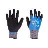 GUANTE IMPREGNADO SANDY DOBLE CAPA DE NITRILO AZUL TALLA 11   CAJA 12 UNID.