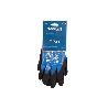 GUANTE IMPREGNADO SANDY DOBLE CAPA DE NITRILO AZUL TALLA 6   CAJA 12 UNID.