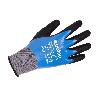 GUANTE IMPREGNADO SANDY DOBLE CAPA DE NITRILO AZUL TALLA 9   CAJA 12 UNID.