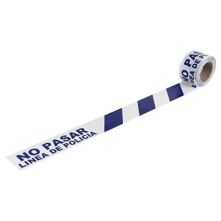 CINTA BALIZ. NO PASAR LINEA POLICIA 80MMX100MTS