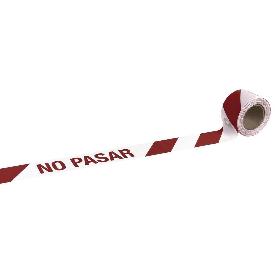 CINTA BALIZ. NO PASAR  80MMX100MTS