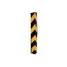 ESQUINERO RECTO 800X100X10MM AMAR/NEGRO