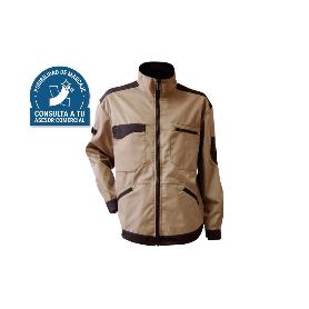 CHAQUETA TRABAJO BENZ 280GMS/M BEIS-NEGRO T-XS