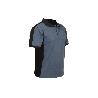POLO BALDER ELASTANO 210 G/M2 GRIS OSCURO-NEGRO TALLA M