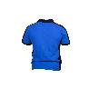 POLO FREYJA ELASTANO 210 G/M2 AZUL-NEGRO TALLA L