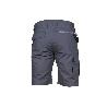 BERMUDAS DE TRABAJO FRIGG ELASTANO 215 G/M2 GRIS OSCURO CON DETALLES NEGROS TALLA 42