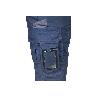 BERMUDAS DE TRABAJO TYR ELASTANO 215 G/M2 AZUL MARINO CON DETALLES GRISES TALLA 60