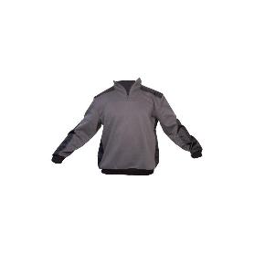 SUDADERA RANGER CUELLO CREMALLERA 280GMS GRIS-NEGRO T-L