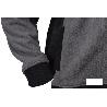 CHAQUETA POLAR MODELO WALKER 370 G/M GRIS-NEGRO TALLA XXL