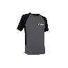 CAMISETA TRANSPIRABLE MODELO PILOTE GRIS-NEGRA 160 G/M2 TALLA-XL