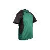 CAMISETA TRANSPIRABLE MODELO PILOTE VERDE-NEGRA 160 G/M2 TALLA-M