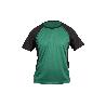 CAMISETA TRANSPIRABLE MODELO PILOTE VERDE-NEGRA 160 G/M2 TALLA-M