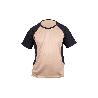 CAMISETA TRANSPIRABLE MODELO PILOTE BEIGE-NEGRA 160 G/M2 TALLA-M