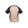 CAMISETA TRANSPIRABLE MODELO PILOTE BEIGE-NEGRA 160 G/M2 TALLA-XL