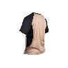 CAMISETA TRANSPIRABLE MODELO PILOTE BEIGE-NEGRA 160 G/M2 TALLA-XXXL