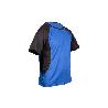CAMISETA TRANSPIRABLE MODELO PILOTE AZUL-NEGRA 160 G/M2 TALLA-XL
