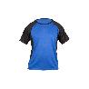 CAMISETA TRANSPIRABLE MODELO PILOTE AZUL-NEGRA 160 G/M2 TALLA-XXL