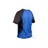 CAMISETA TRANSPIRABLE MODELO PILOTE AZUL-NEGRA 160 G/M2 TALLA-XXXL