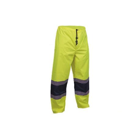 PANTALÓN DE LLUVIA DE ALTA VISIBILIDAD MODELO BELLATRIX AMARILLA Y AZUL TALLA XXXL