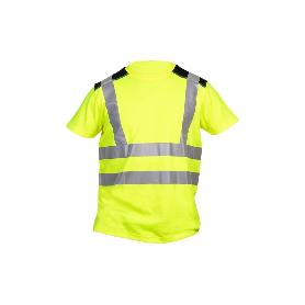 CAMISETA DE ALTA VISIBILIDAD MODELO ATLAS AMARILLA Y NEGRA TALLA L