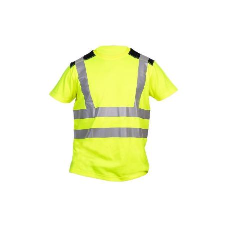 CAMISETA DE ALTA VISIBILIDAD MODELO ATLAS AMARILLA Y NEGRA TALLA XXL